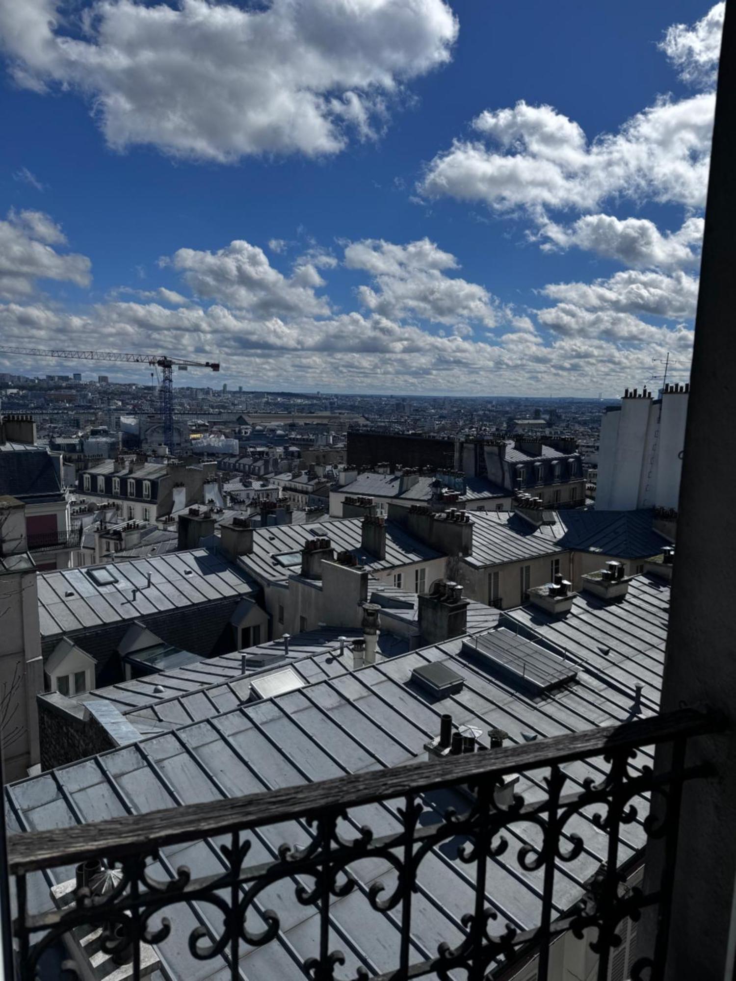 Spacieux Appartement A 50M Du Sacre Coeur - Magnifique Vue Paris Ngoại thất bức ảnh